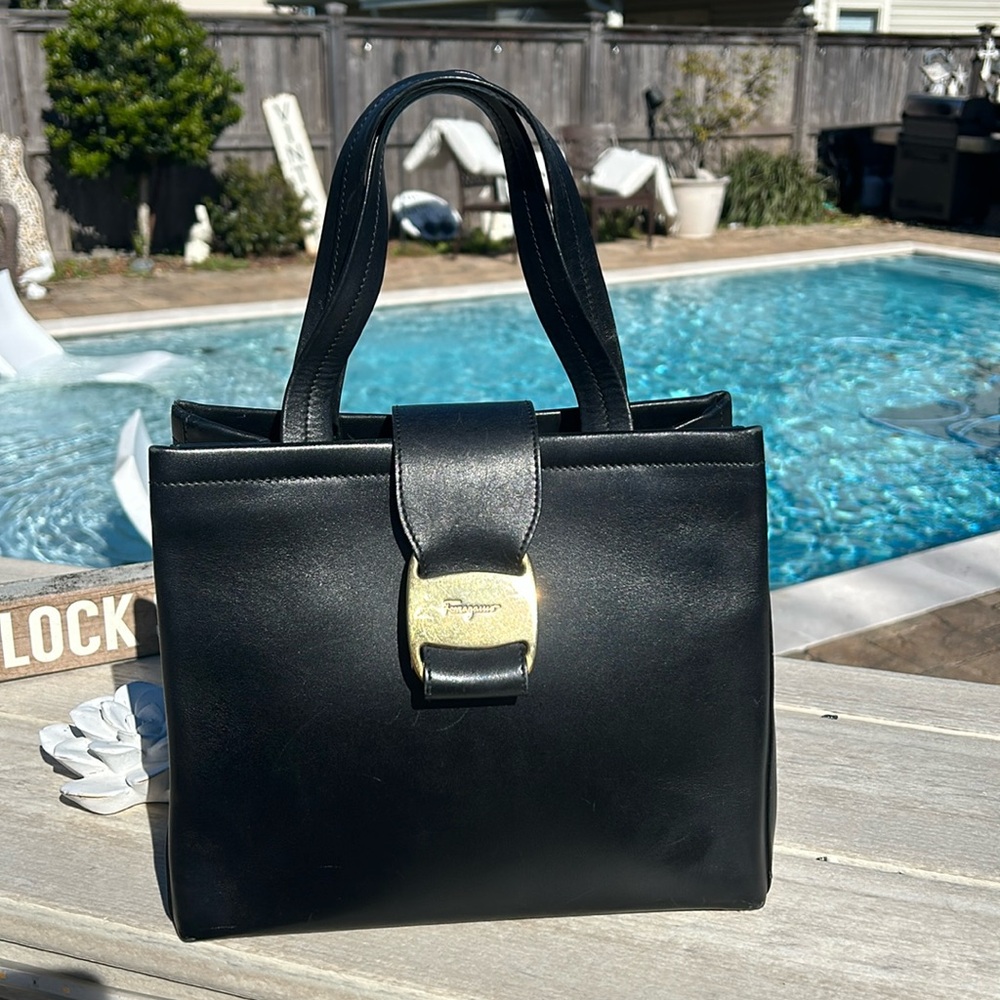 Salvatore Ferragamo Vara Vintage Tote